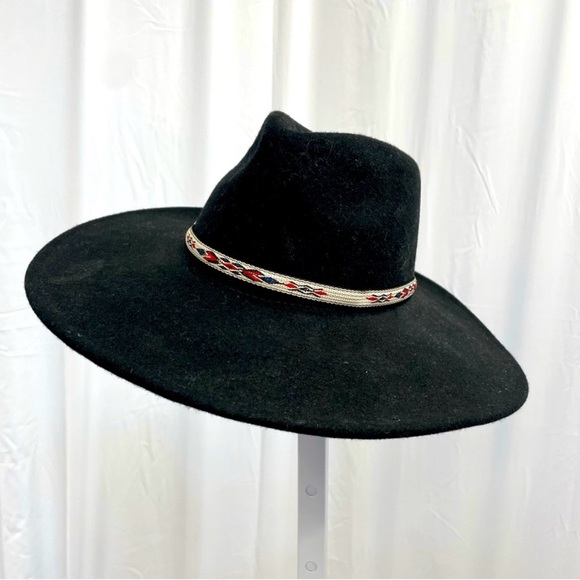 Wyeth by Todd Magil Wool Wide-Brim Hat with Patterned Band - Picture 1 of 4